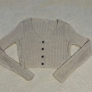 Aéropostale, white sweater, cropped, cute and comfortable